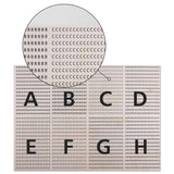 Alphabet wooden jigsaw puzzle with 500 pieces, perfect for family game nights. Features letters A to H.