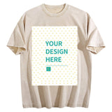 MyArtsyGift - Custom Cotton T-Shirt for Men Personalized Short Sleeve Tee Made in USA