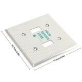 Customizable double toggle switch plate cover. Add your design here for home, kitchen or office decor.