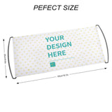 Custom hand waving flag with your design, features heart pattern. Ideal for fan support, team building and home decor.