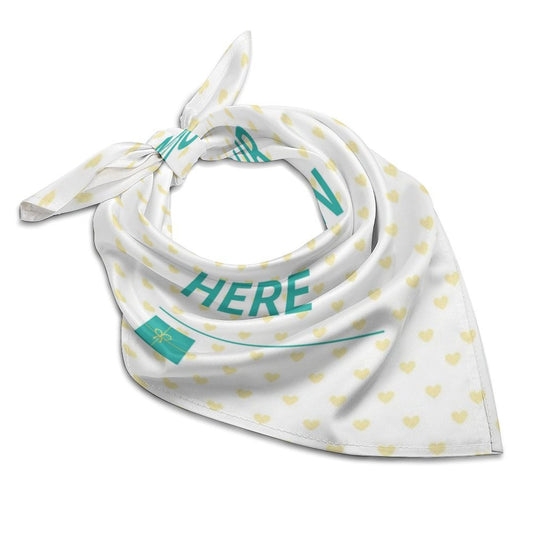 MyArtsyGift - Custom Scarves for Women Personalized Kerchief Head Scarf Add Your Photo