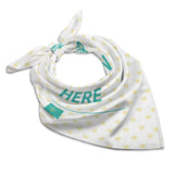 MyArtsyGift - Custom Scarves for Women Personalized Kerchief Head Scarf Add Your Photo