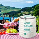 Personalized camping cooler backpack with YOUR DESIGN HERE design for picnics and travel, leak-proof and durable