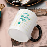 MyArtsyGift - Custom White Ceramic Mug, Personalized Inner Color Mug Customized Gift, Made in USA