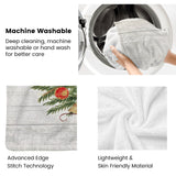 Machine washable Christmas tree flannel blanket, soft and skin-friendly, easy care for sofa couch or bed
