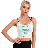 MyArtsyGift - Custom Yoga Top for Women Girl's Personalized Sports Bras Workout Tank Tops (Multiple Images Available)