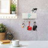 Personalized PU leather key holder with custom design. Perfect housewarming gift for home decor.