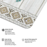 Bohemian metal tin sign detail: High color accuracy and fine detail processing. Personalized home decor, Made in USA.