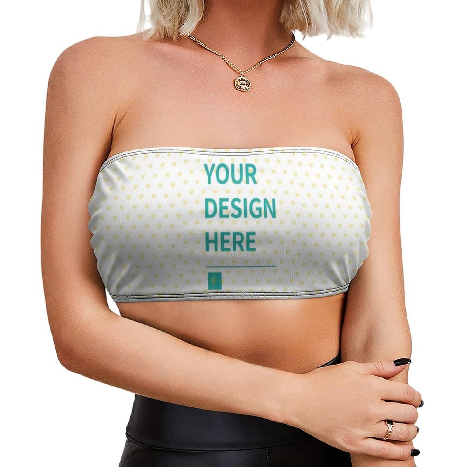 Custom Tube Top for Woman Personalized Seamless Bralettes, Your Design Here, soft and comfortable for summer.