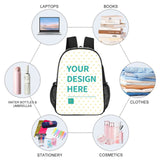 Personalized Clear Backpack for Girls Boys Custom Name PVC Transparent Backpacks Perfect for School Office