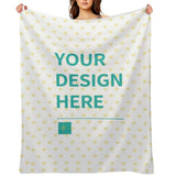 Personalized fleece blanket with custom design, soft, warm, and cozy, perfect gift from MyArtsyGift