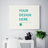 Customizable Paint by Number canvas with 'Your Design Here' text, DIY art gift for family and friends, home decor.