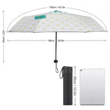 Custom UV resistant umbrella with heart pattern; durable, easy to carry; perfect gift for women.