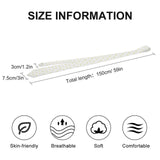 Personalized men's tie size guide: 150cm/59in long, breathable, soft, comfortable. Great gift for work or business.