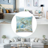 Crab design plush pillow cover in living room setting. Watercolor crab art, soft and fluffy for sofa.