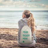 Custom Drawstring Backpacks Personalized Bag with Logo Text Great for Travelling Gym