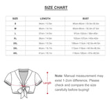 Cheerleader uniform size chart: length, bust measurements, sizes S-4XL. Note: manual measurement differences apply.