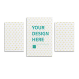 Custom Canvas Prints with Heart Pattern - Personalized Wall Art, Your Design Here, framed or unframed.