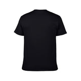 Black short sleeve t-shirt back view, perfect for custom design at MyArtsyGift.com