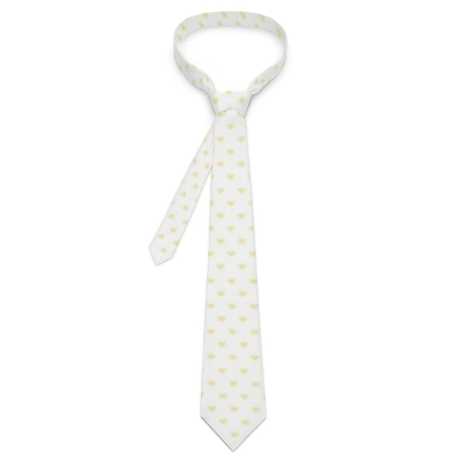 Heart-patterned men's tie. Stylish business or work accessory, ideal gift for dad, husband, or boyfriend.
