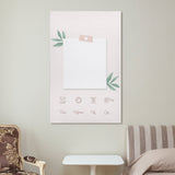 Customizable wall art journal with daily tracking options (Dia, Horas, Kg, Cm) for personalized note-taking