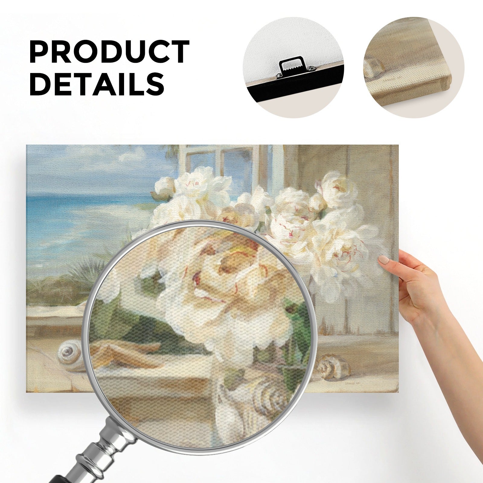 6000 By the Sea canvas print. Product details: canvas texture, hanging hardware, and wrapped edges.