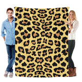 Animal Skin 31 Flannel Blanket, leopard print blanket made in USA
