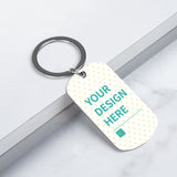 Custom Metal Keychain Customizable Special Text, Date, and Name