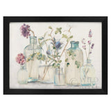 Floral canvas print with a black frame, watercolor art, Wild Attee print, ideal home decor gift.