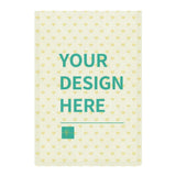 Personalized linen garden flag with 'Your Design Here' text, customizable for yard decoration.