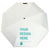 Custom 3 Fold Umbrella with Heart Pattern - Personalize Your Design Here, a unique gift for men and women
