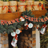 Personalized Christmas ornaments on display with Merry Christmas banner, customizable ceramic circle decorations.