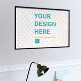 Custom photo puzzle with 'YOUR DESIGN HERE' text; Personalized wooden jigsaw puzzle for adults and kids. Perfect custom gift.