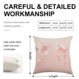 MyArtsyGift Linen Throw Pillow Case in Splash Pink - High-quality fabric, for living room decor