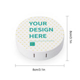 Customizable contact lens case with your design, perfect for travel and daily use. Personalized contact box.