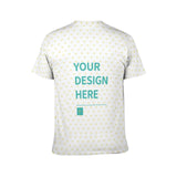 Custom men's short-sleeve t-shirt with 'YOUR DESIGN HERE' design, MyArtsyGift