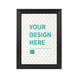 Custom canvas print with your design, personalized wall art gift in black frame