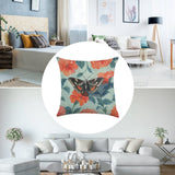 Linen throw pillow with Academia Moth design, a living room home decor accent for bedroom, guest room or vacation home
