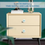 Custom cabinet drawer pulls with "YOUR DESIGN HERE" design, time-saving installation, stainless steel furniture drawer pulls