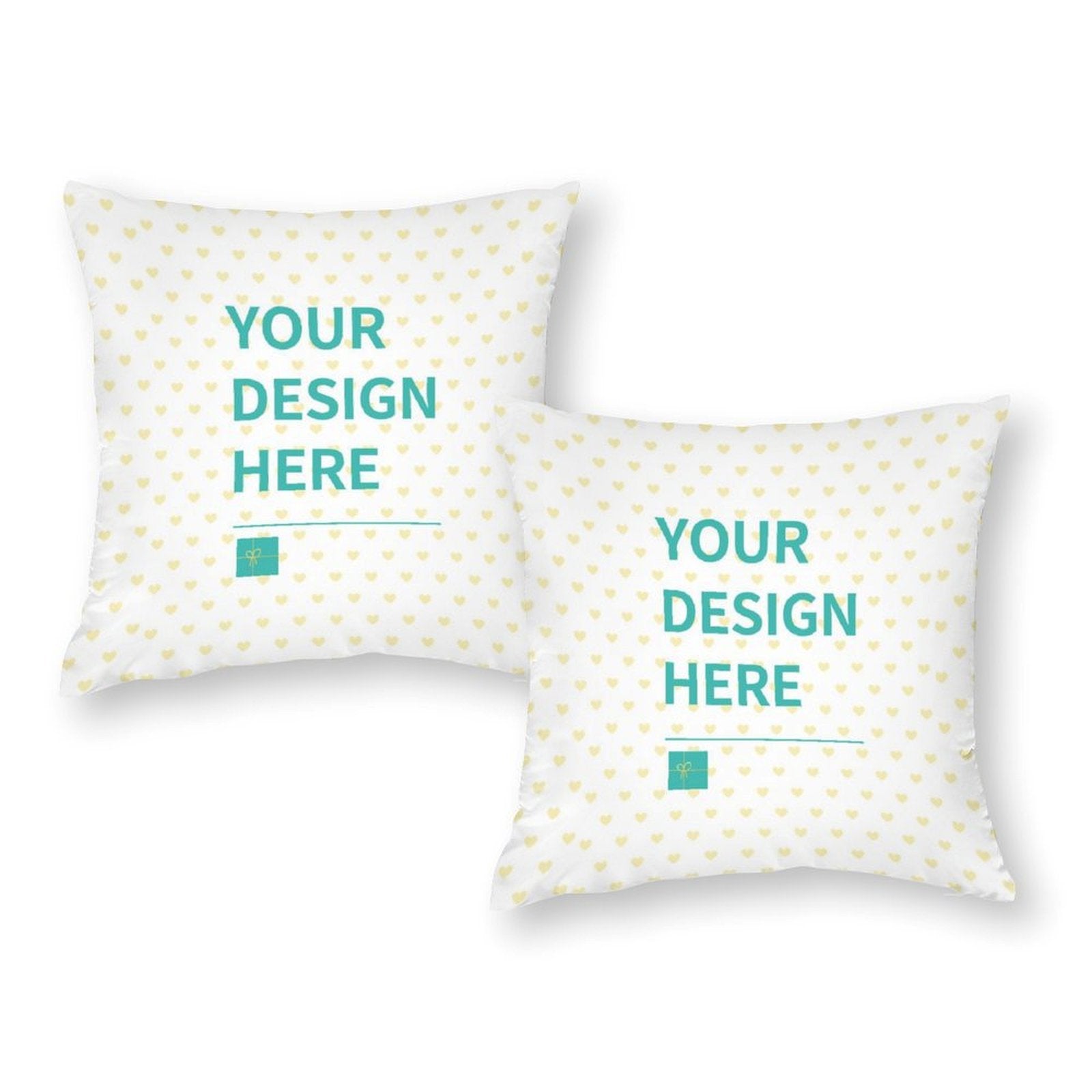 Custom pillowcase set of 2 with your design, polyester pillowcases for living room or bedroom