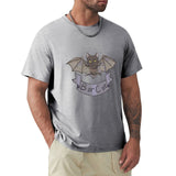 Men's gray 'Bor or Cat' bat-cat design crew neck t-shirt, MyArtsyGift product