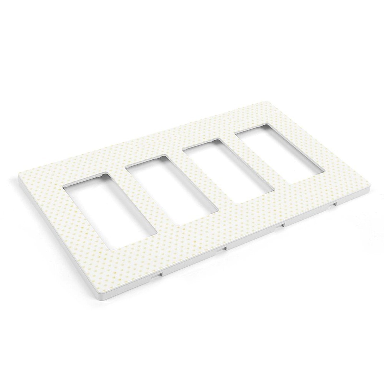 Custom light switch plate cover with yellow heart pattern; PC panel for home decor