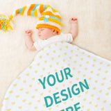 Personalized Soft Plush Kids Blanket for Boys Girls, Custom Throw Blanket for Nursery