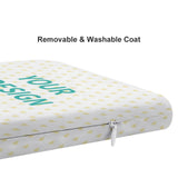 Custom floor pillow with your design, removable and washable cover at MyArtsyGift.com