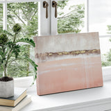 Pink and Gold Abstract Canvas Wall Art for Bedroom or Living Room, Canvas Wall Decor