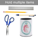 Unicorn pen/pencil holder for desk organization holding multiple items like pencils, pens, scissors, ruler, office supplies