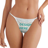 MyArtsyGift - Women's Personalized Lace Thongs Custom Underwear Panties for Couples
