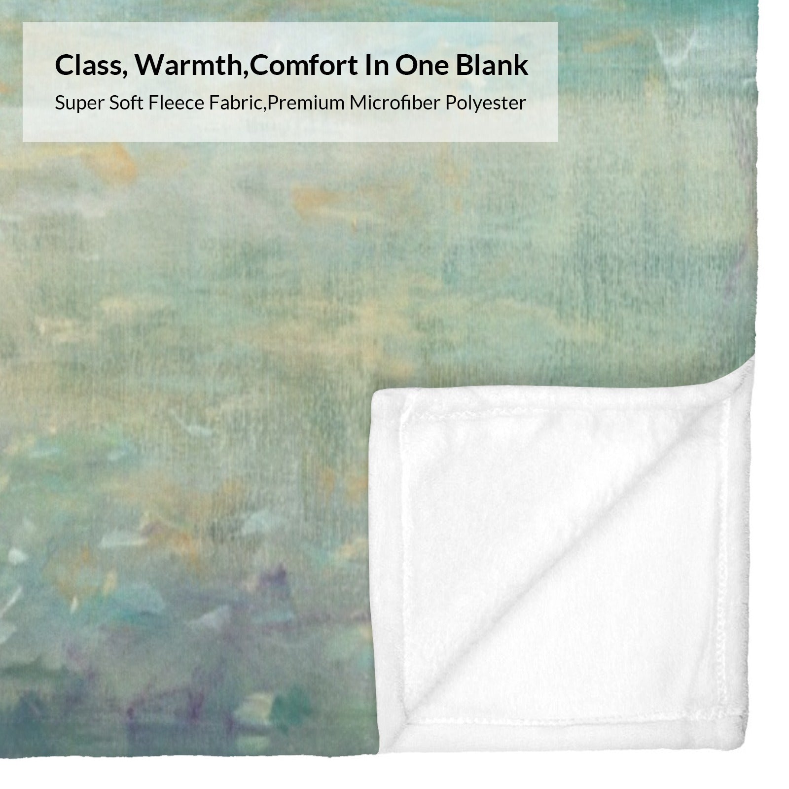 Beach sunrise flannel blanket, soft polyester, perfect for cozy bedroom decor, Made in USA