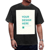 MyArtsyGift - Custom Cotton T-Shirt for Men Personalized Short Sleeve Tee Made in USA