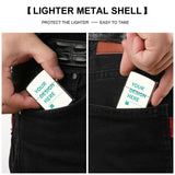 Custom lighter with personalized design, easy to take and protect. Perfect gift for men.